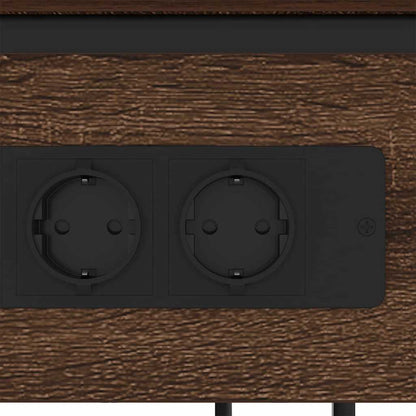 Nachttisch Braune Eiche 41 x 28 x 76 cm Holzwerkstoff