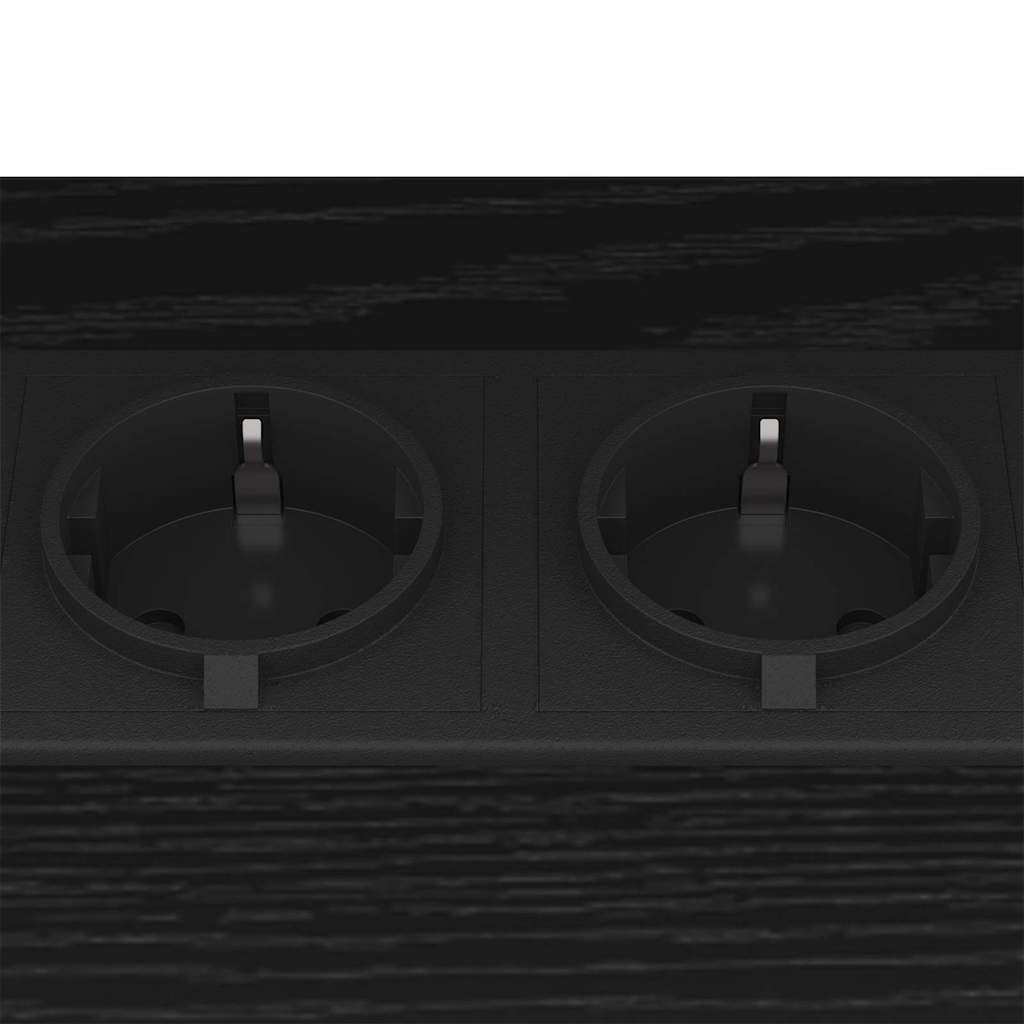 Nachttisch 2 pcs Schwarze Eiche 38 x 30 x 48 cm Holzwerkstoff