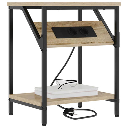 Nachttisch 2 pcs Sonoma Eiche 38 x 30 x 48 cm Holzwerkstoff