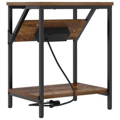 Nachttisch Räuchereiche 38 x 30 x 48 cm Holzwerkstoff