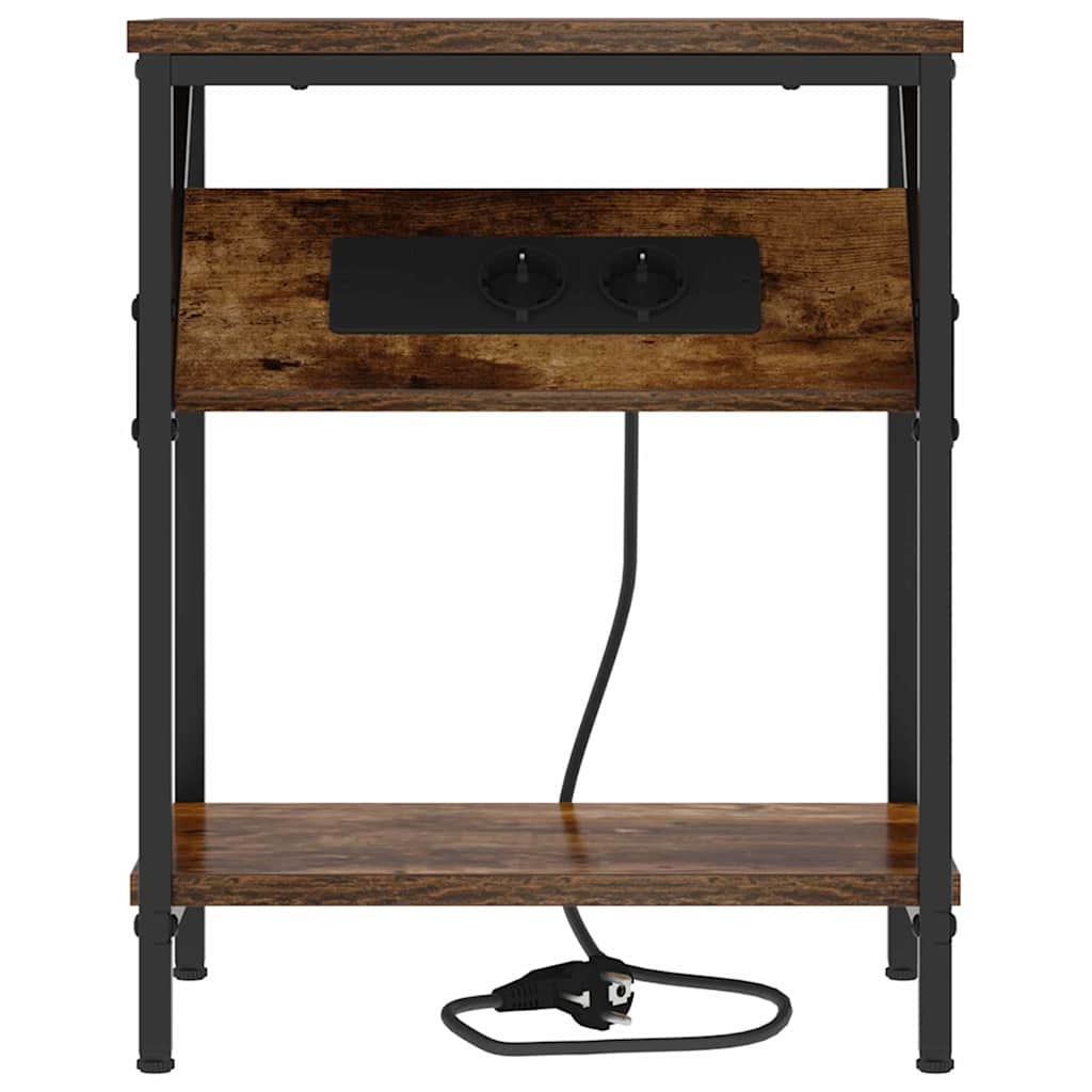 Nachttisch Räuchereiche 38 x 30 x 48 cm Holzwerkstoff