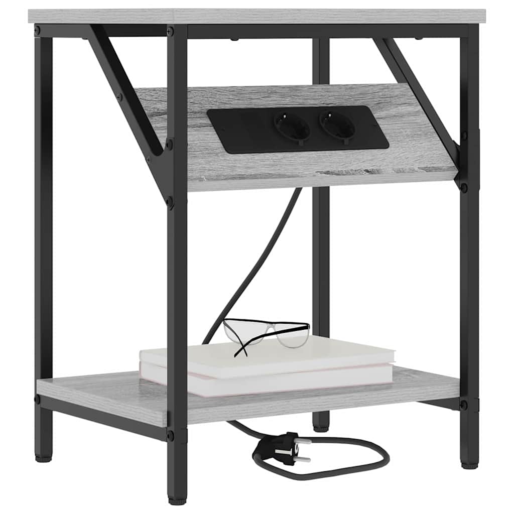 Nachttisch Grau Sonoma 38 x 30 x 48 cm Holzwerkstoff