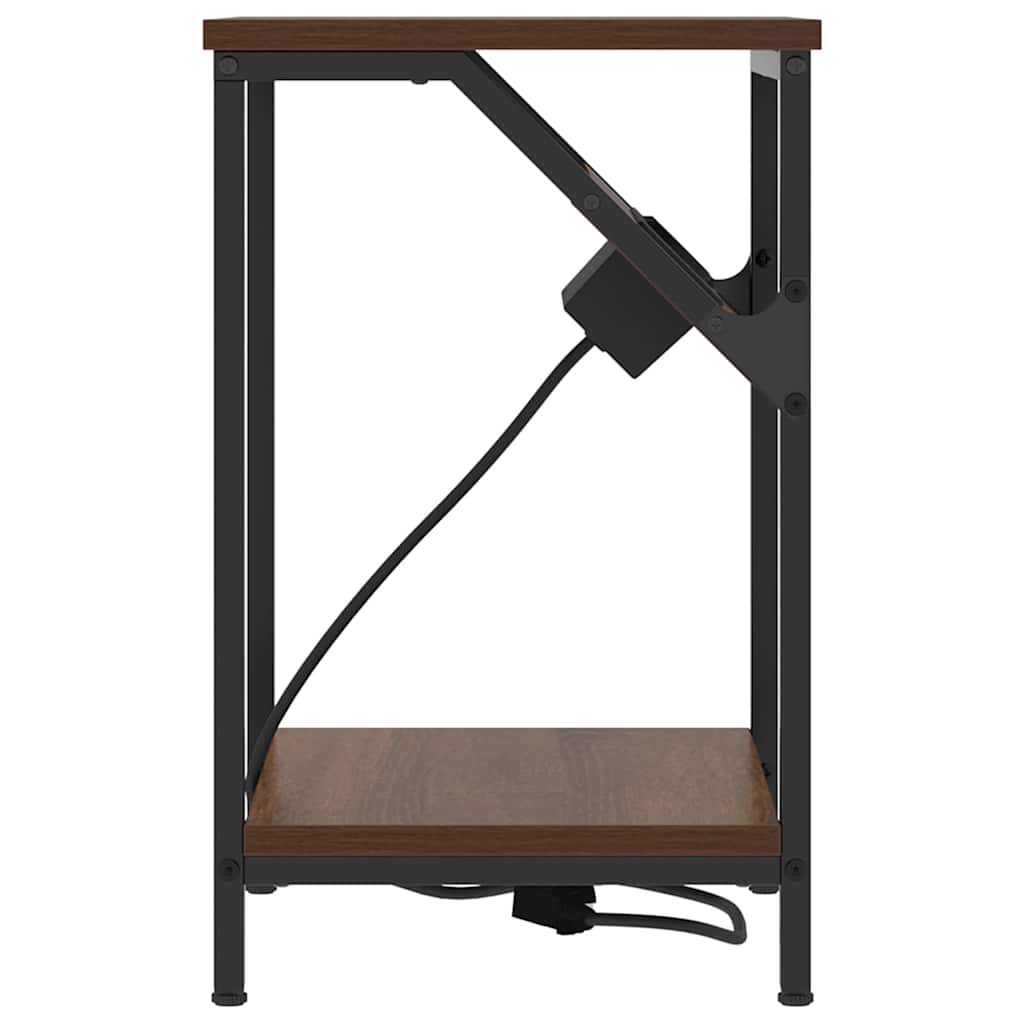 Nachttisch Braune Eiche 38 x 30 x 48 cm Holzwerkstoff