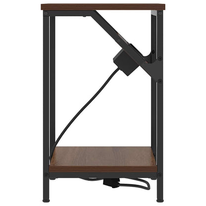 Nachttisch Braune Eiche 38 x 30 x 48 cm Holzwerkstoff