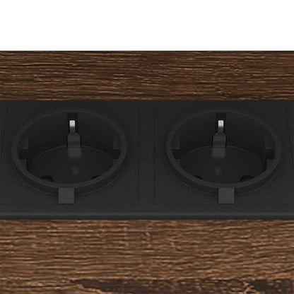 Nachttisch 2 pcs Braune Eiche 38 x 30 x 48 cm Holzwerkstoff