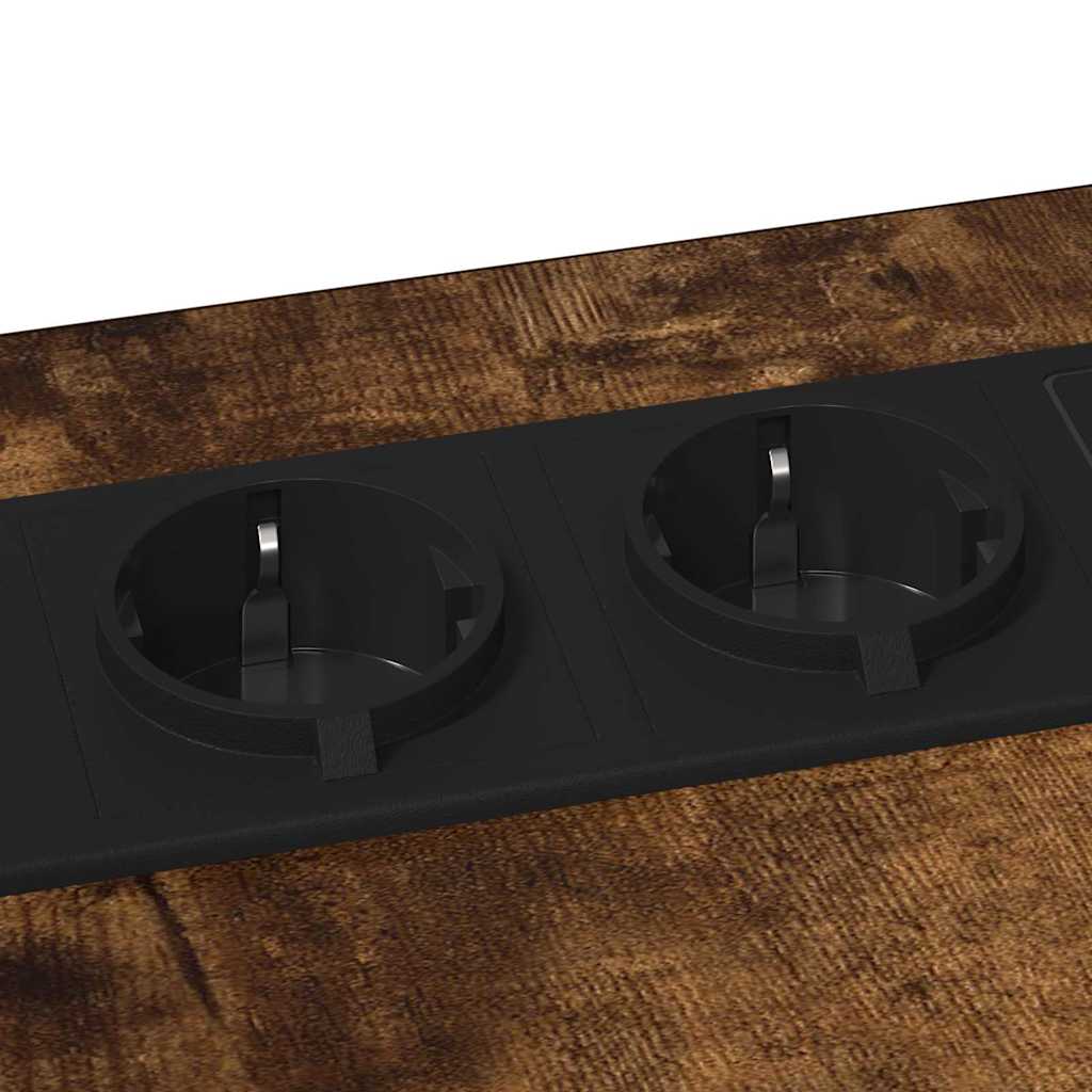 Nachttisch Räuchereiche 41,5 x 26 x 60,5 cm Holzwerkstoff