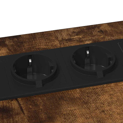 Nachttisch Räuchereiche 41,5 x 26 x 60,5 cm Holzwerkstoff