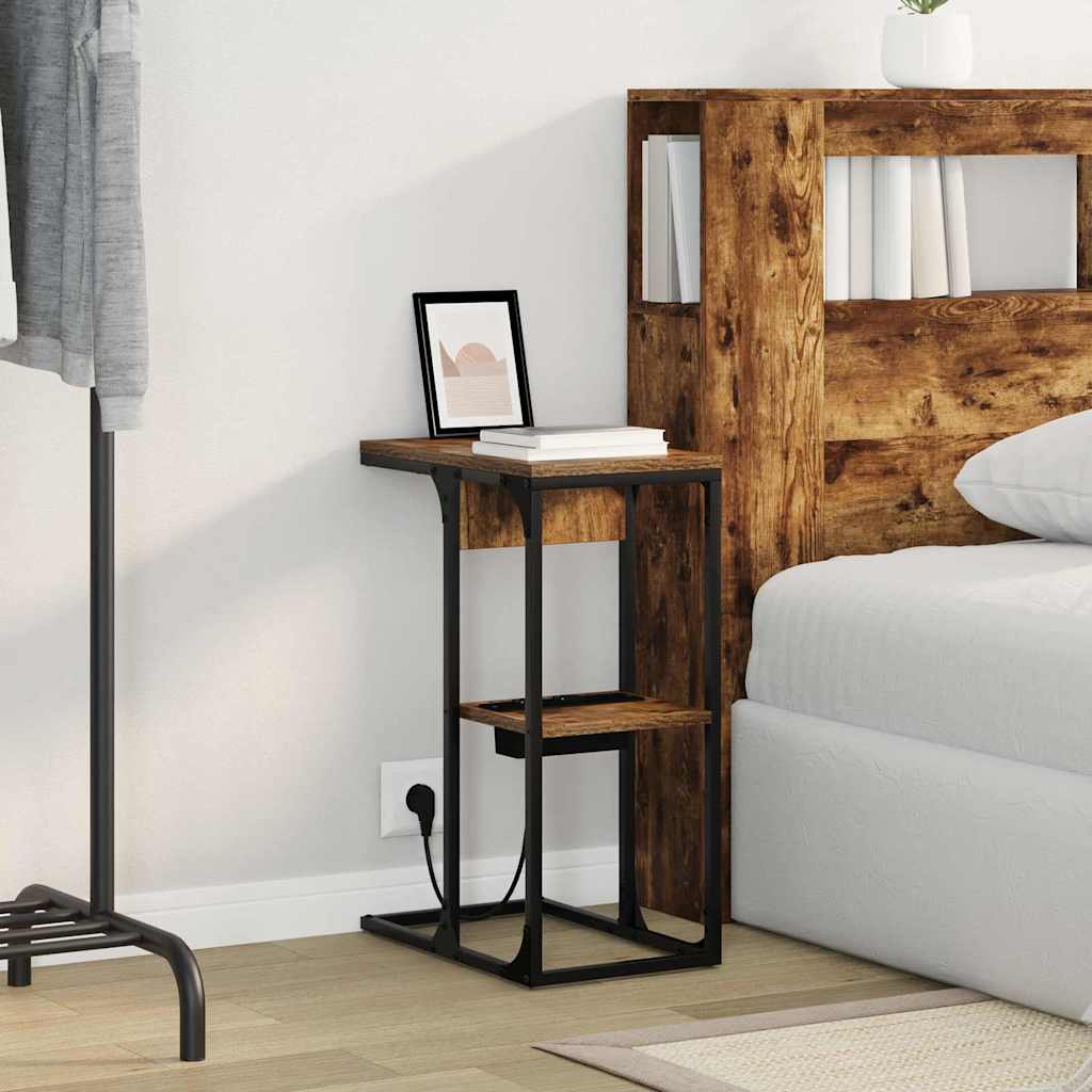 Nachttisch Räuchereiche 41,5 x 26 x 60,5 cm Holzwerkstoff