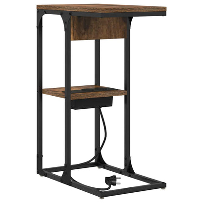 Nachttisch Räuchereiche 41,5 x 26 x 60,5 cm Holzwerkstoff