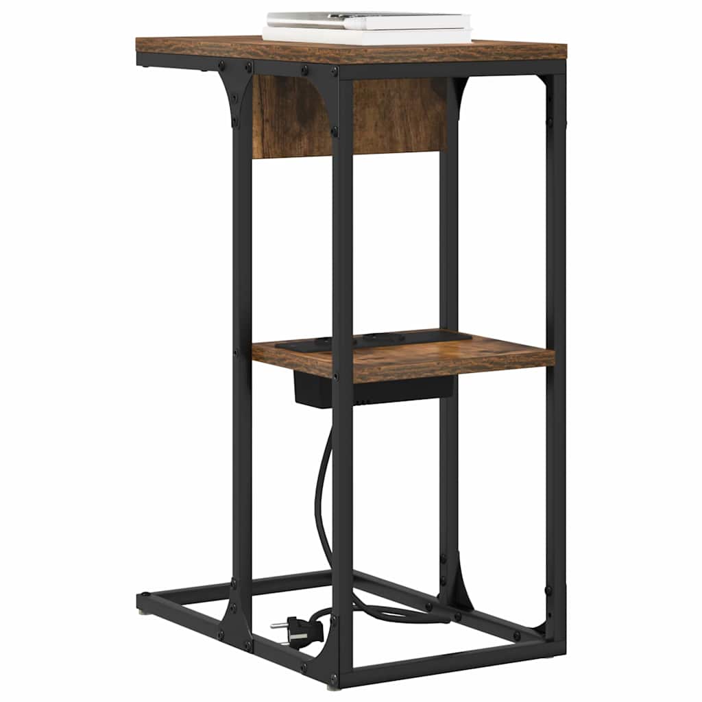 Nachttisch Räuchereiche 41,5 x 26 x 60,5 cm Holzwerkstoff