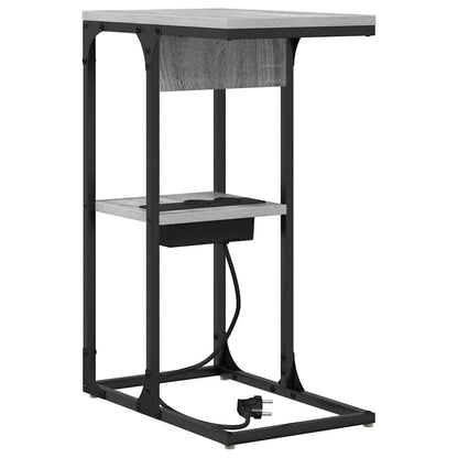 Nachttisch Grau Sonoma 41,5 x 26 x 60,5 cm Holzwerkstoff