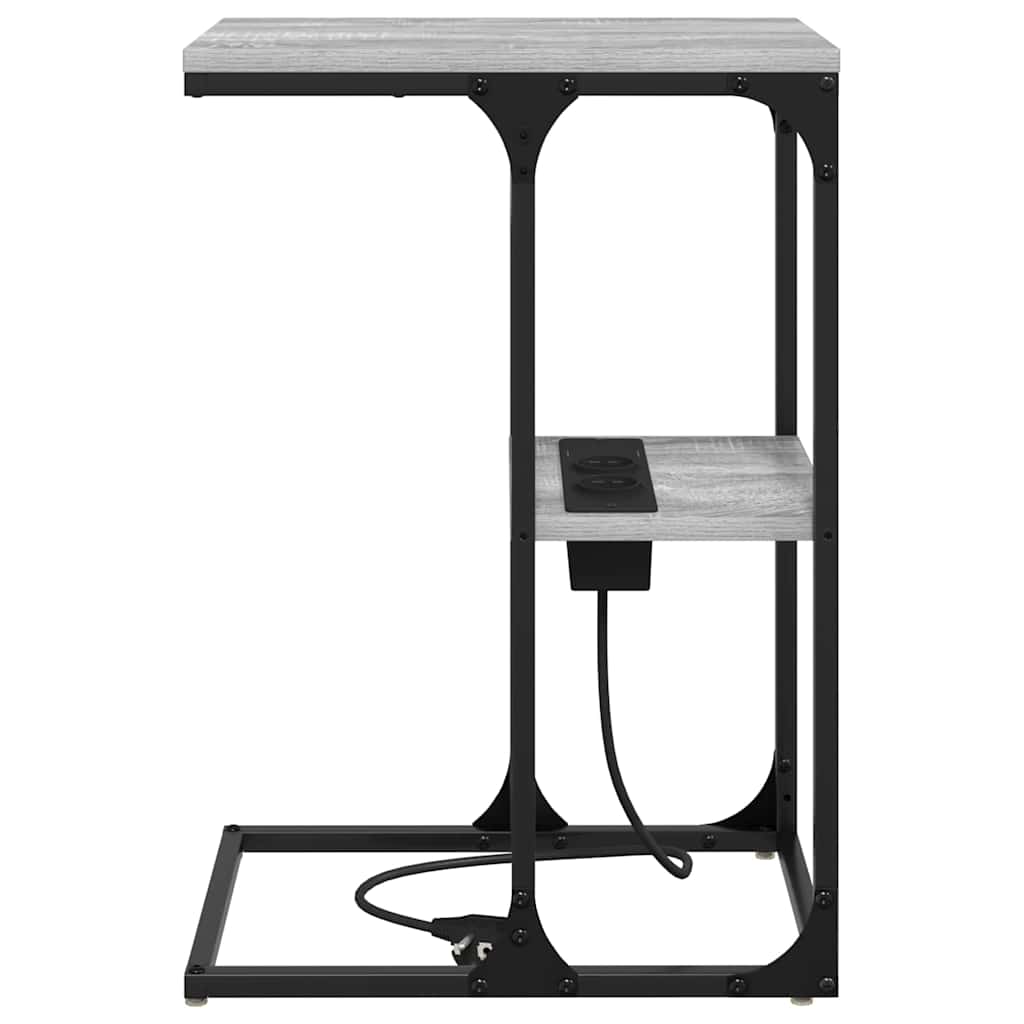 Nachttisch Grau Sonoma 41,5 x 26 x 60,5 cm Holzwerkstoff