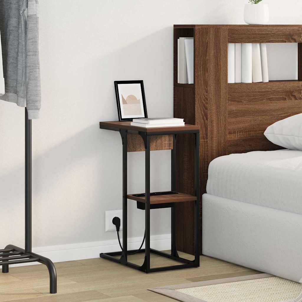 Nachttisch Braune Eiche 41,5 x 26 x 60,5 cm Holzwerkstoff