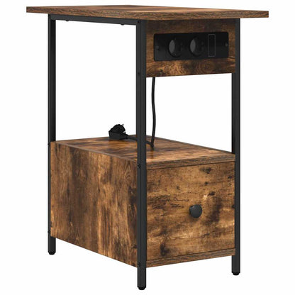 Nachttisch Räuchereiche 60 x 30 x 61 cm Holzwerkstoff