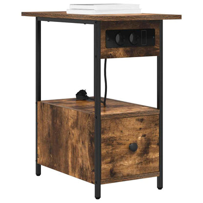 Nachttisch Räuchereiche 60 x 30 x 61 cm Holzwerkstoff