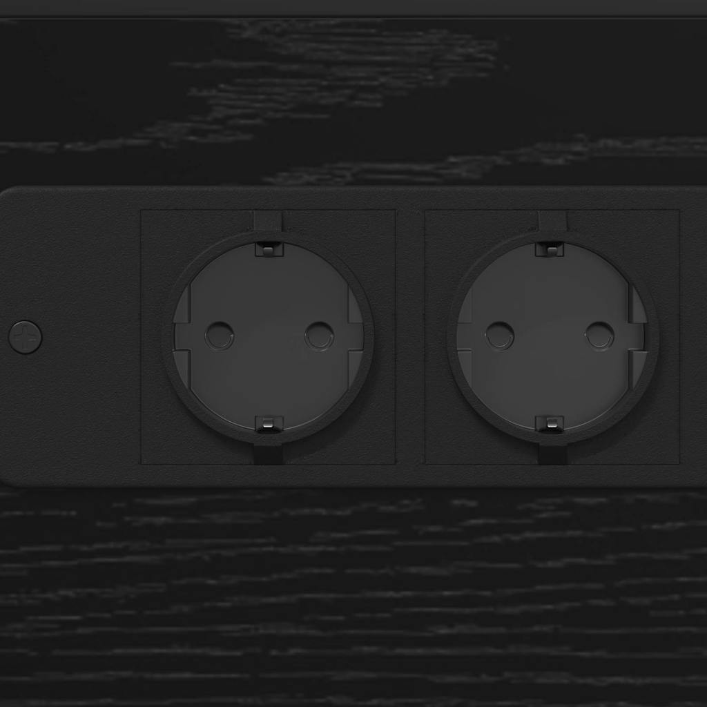 Nachttisch Schwarze Eiche Holzwerkstoff