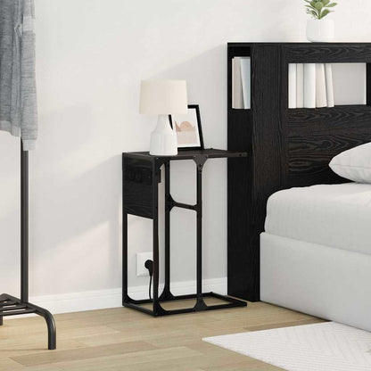 Nachttisch Schwarze Eiche Holzwerkstoff