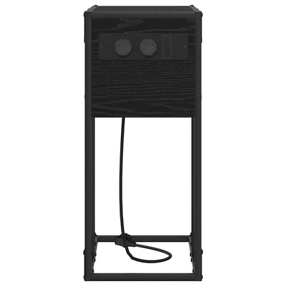 Nachttisch Schwarze Eiche Holzwerkstoff