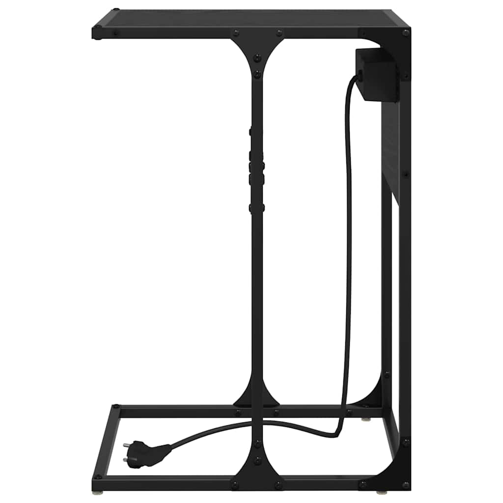 Nachttisch Schwarze Eiche Holzwerkstoff