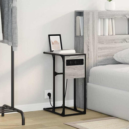 Nachttisch Grau Sonoma Holzwerkstoff