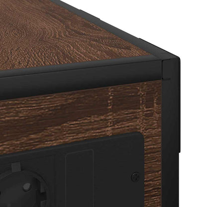 Nachttisch Braune Eiche Holzwerkstoff