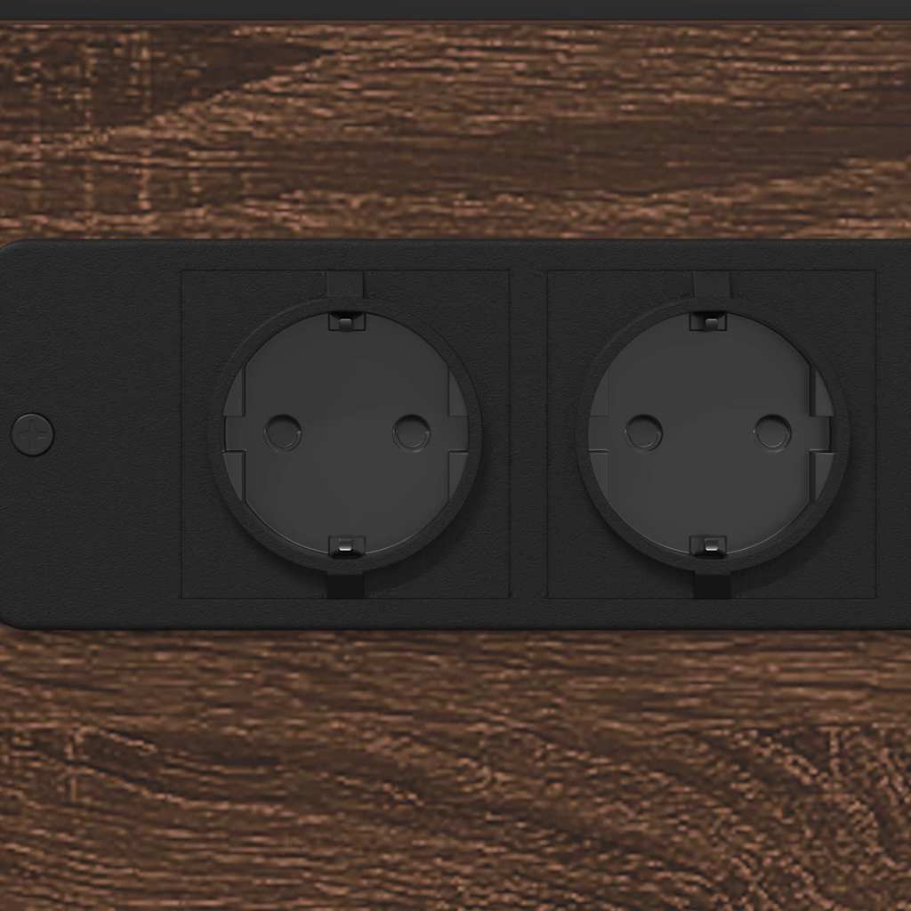 Nachttisch Braune Eiche Holzwerkstoff