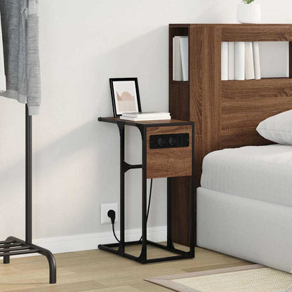 Nachttisch Braune Eiche Holzwerkstoff