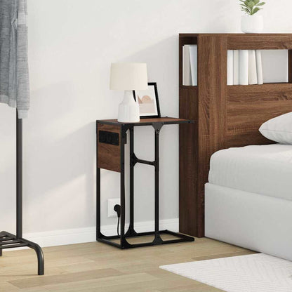 Nachttisch Braune Eiche Holzwerkstoff