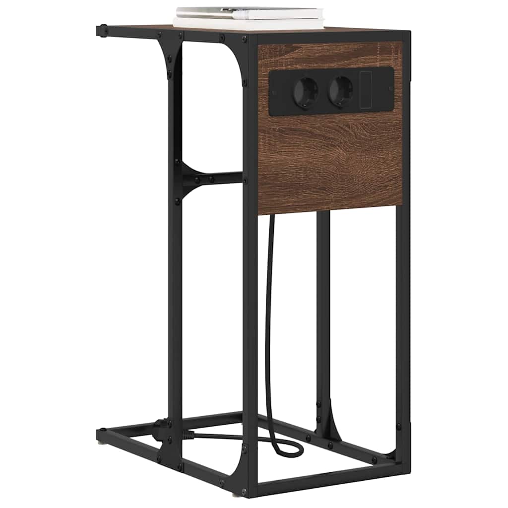 Nachttisch Braune Eiche Holzwerkstoff