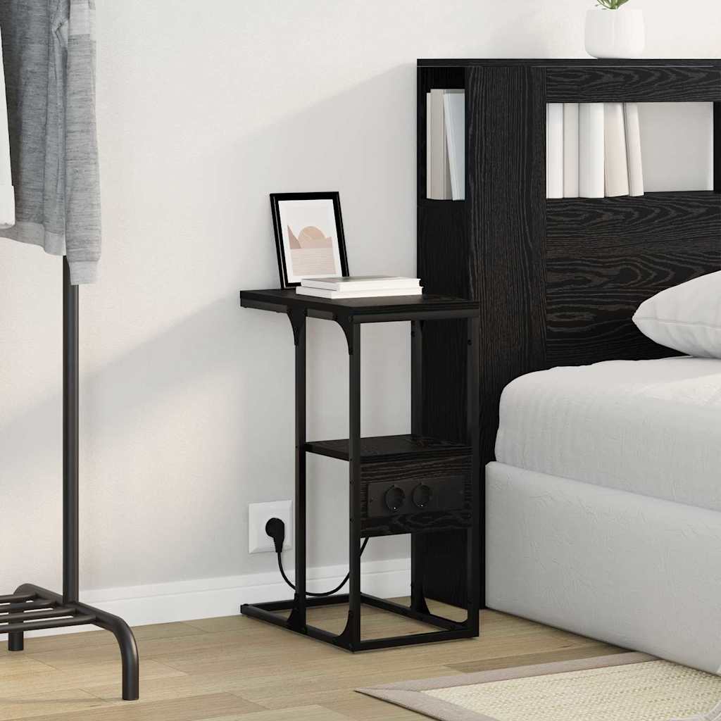 Nachttisch Schwarze Eiche 41,5 x 26 x 60,5 cm Holzwerkstoff