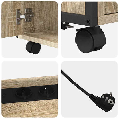 Büroschrank mit Lademöglichkeit Sonoma Eiche 61 x 46 x 67 cm