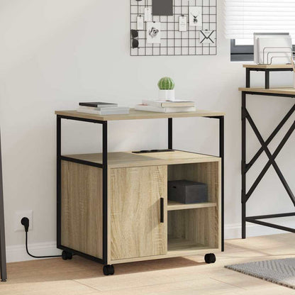 Büroschrank mit Lademöglichkeit Sonoma Eiche 61 x 46 x 67 cm