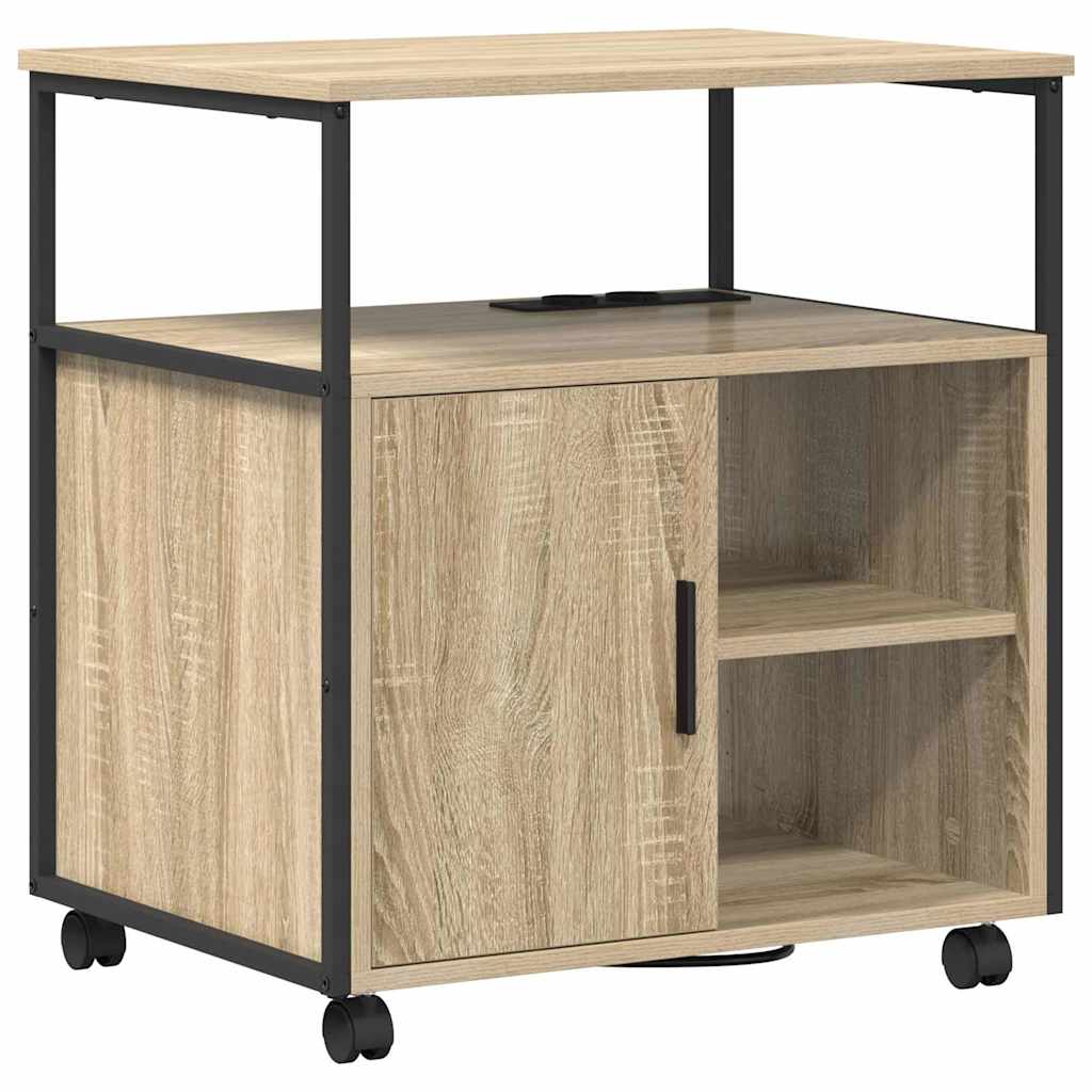 Büroschrank mit Lademöglichkeit Sonoma Eiche 61 x 46 x 67 cm