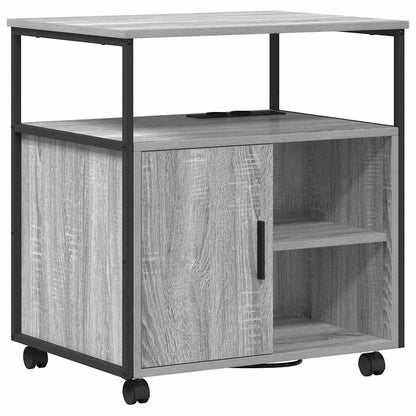 Büroschrank mit Lademöglichkeit Grau Sonoma 61 x 46 x 67 cm
