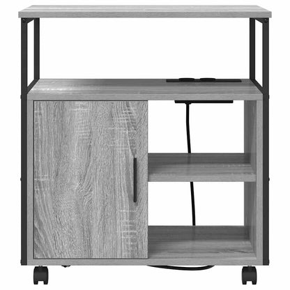 Büroschrank mit Lademöglichkeit Grau Sonoma 61 x 46 x 67 cm