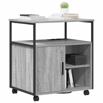 Büroschrank mit Lademöglichkeit Grau Sonoma 61 x 46 x 67 cm