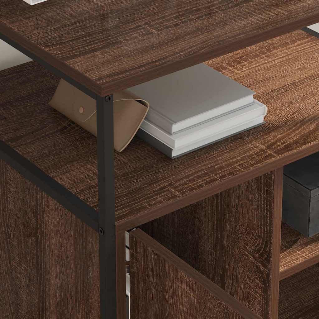 Büroschrank mit Lademöglichkeit Braune Eiche 61 x 46 x 67 cm