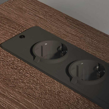 Büroschrank mit Lademöglichkeit Braune Eiche 61 x 46 x 67 cm