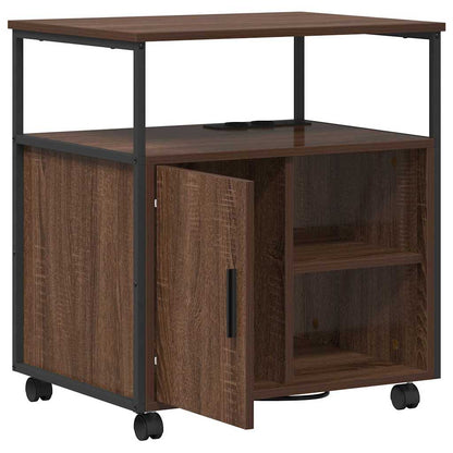 Büroschrank mit Lademöglichkeit Braune Eiche 61 x 46 x 67 cm