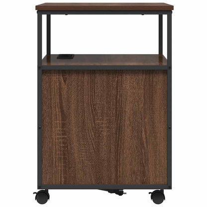 Büroschrank mit Lademöglichkeit Braune Eiche 61 x 46 x 67 cm