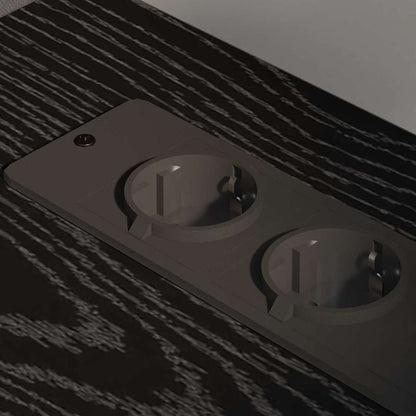 Büroschrank Schwarze Eiche 76 x 41 x 72 cm Holzwerkstoff