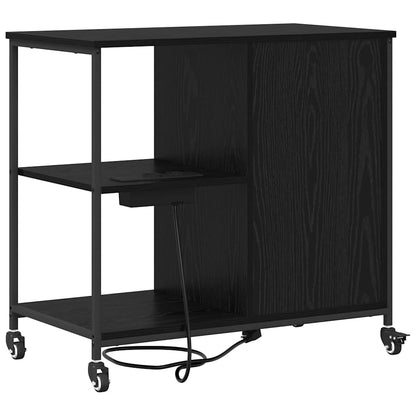 Büroschrank Schwarze Eiche 76 x 41 x 72 cm Holzwerkstoff