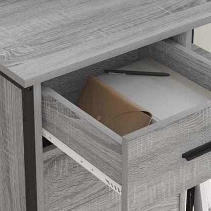 Büroschrank mit Rad Grau Sonoma 76 x 41 x 72 cm Holzwerkstoff