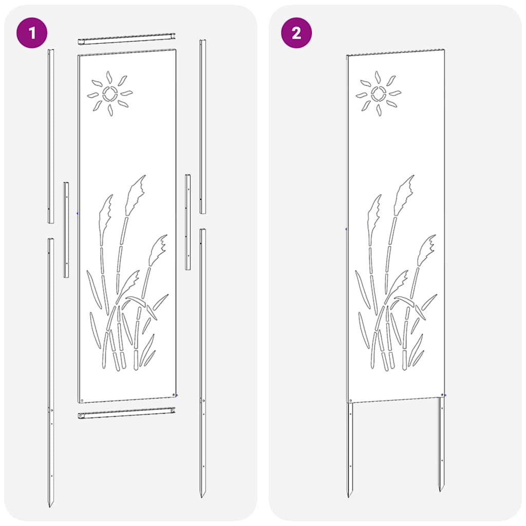 Garten Sichtschutz-Leinwand Schwarz 32 x 140 cm