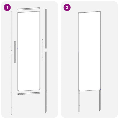 Garten Sichtschutz-Leinwand Anthrazit 32 x 140 cm