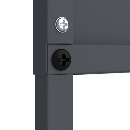 Garten Sichtschutz-Leinwand Floral Anthrazit 32 x 140 cm