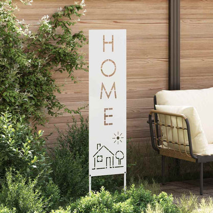 Garten Sichtschutz-Leinwand Weiß 32 x 140 cm