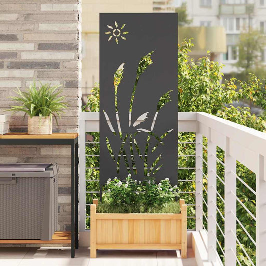 Garten Sichtschutz-Leinwand Schwarz 50 x 140 cm