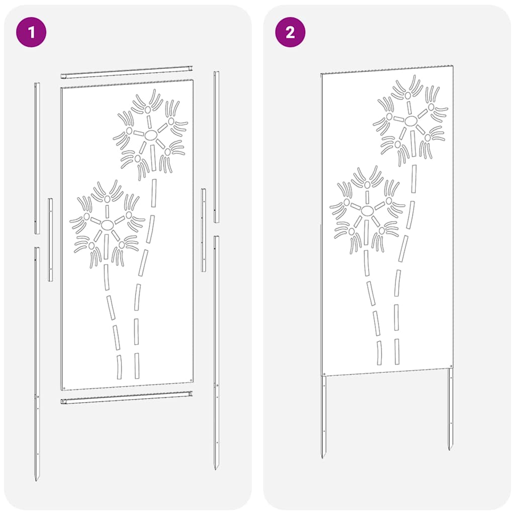 Garten Sichtschutz-Leinwand Weiß 50 x 140 cm