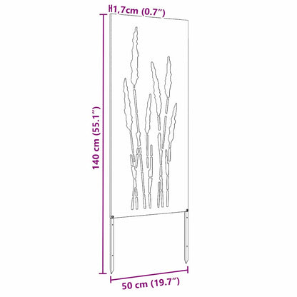 Garten dekoratives Panel Anthrazit 50 x 140 cm
